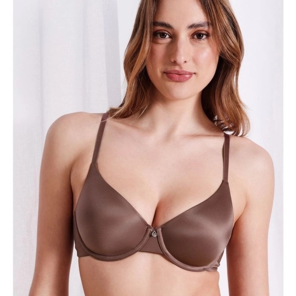 Jones New York Brown Underwire T-Shirt Bra
